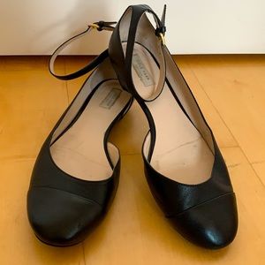 Cole Haan Black Leather Ballet Flats